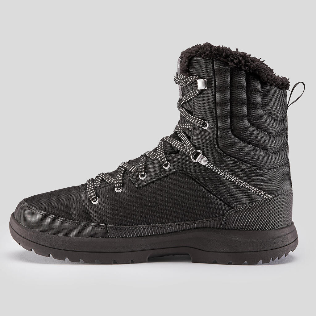 Vīriešu silti, ūdensnecaurlaidīgi apavi pārgājienam sniegā “SH100 Warm - High”.