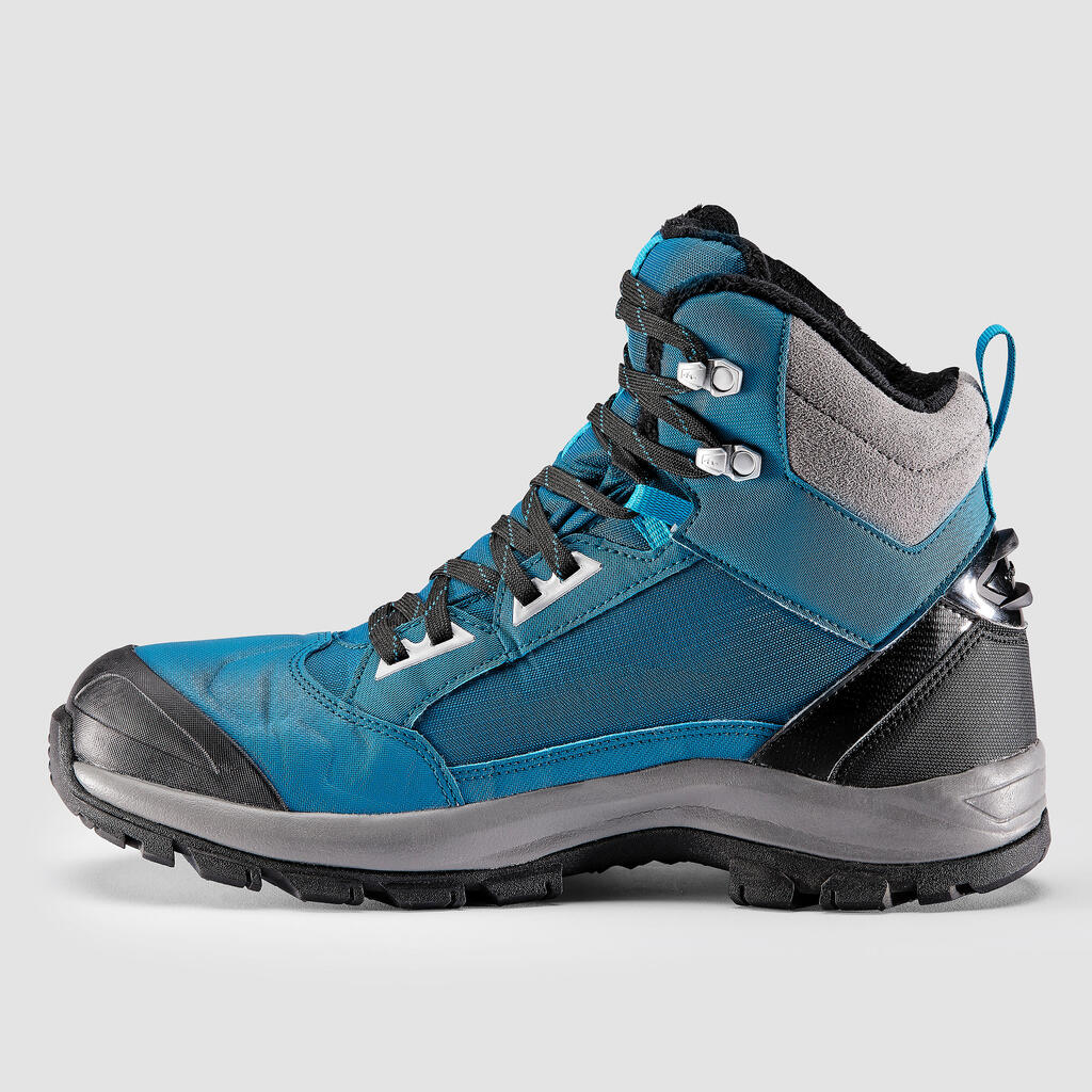 Wanderschuhe Herren warm wasserdicht Winterwandern - SH500 Mountain blau