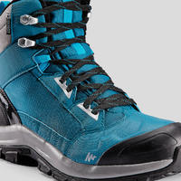 Čizme za planinarenje SH500 Mountain srednje duboke tople i vodootporne muške - plave
