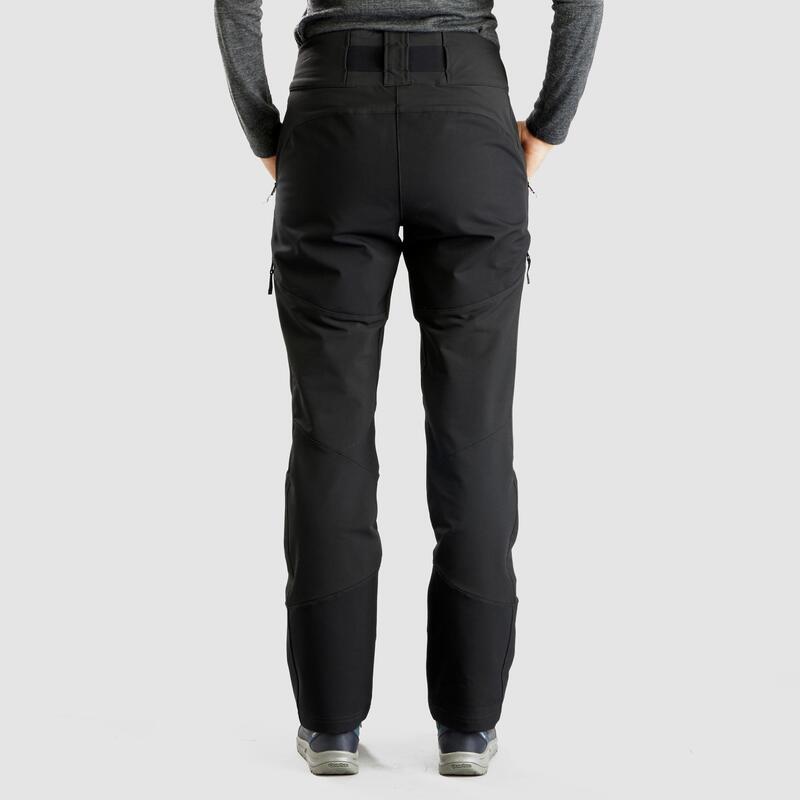 Pantalon chaud déperlant de randonnée stretch et guêtres - SH520 X-WARM - Femme