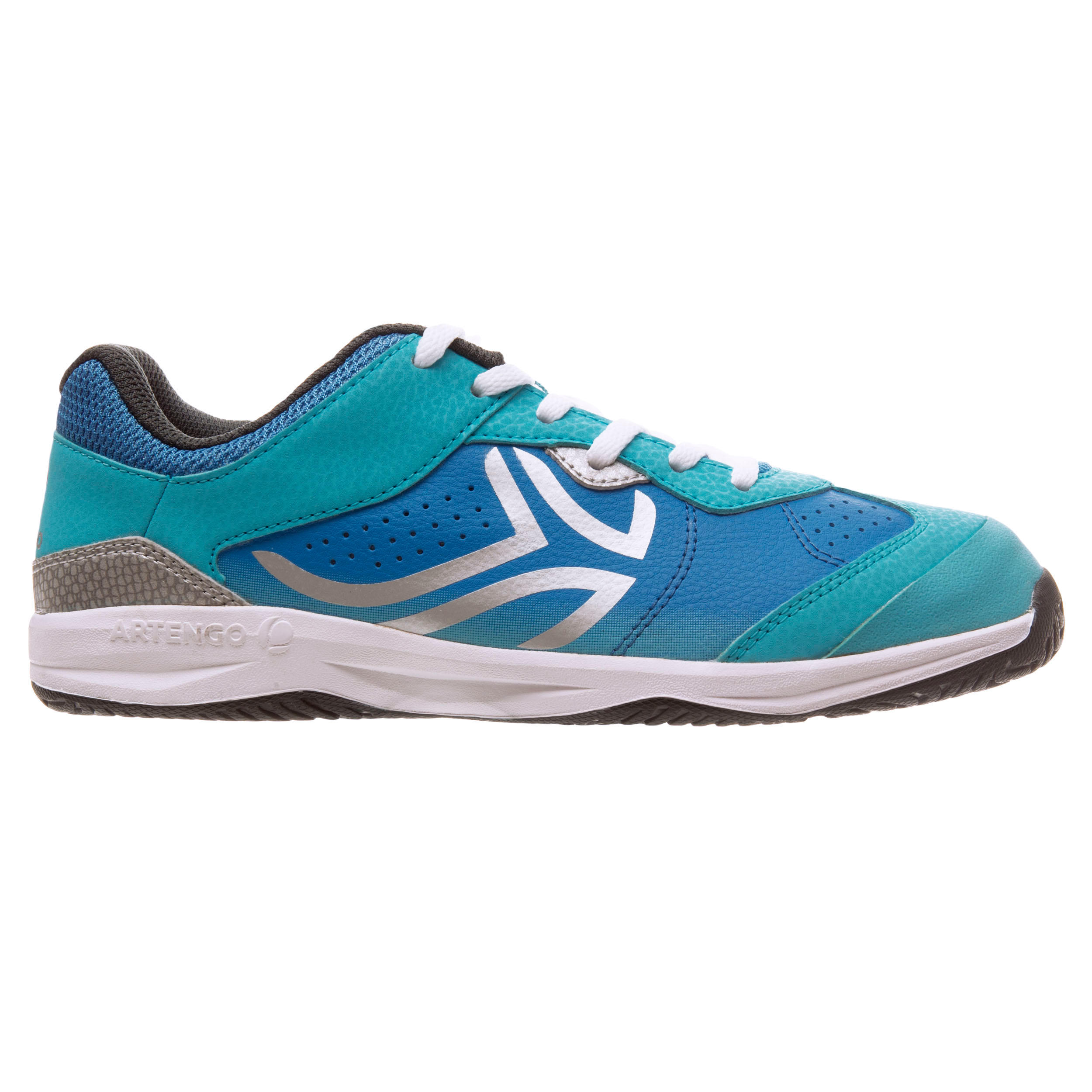 ARTENGO TS760 Kids' Lace-Up Tennis Shoes - Light Blue