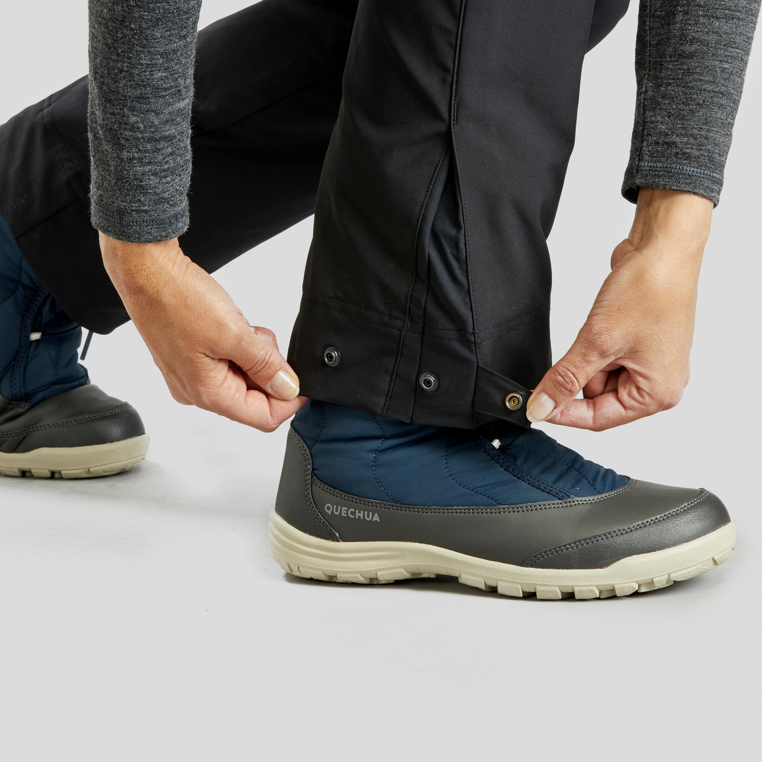 Women’s Warm Pants - SH 500 Black - QUECHUA