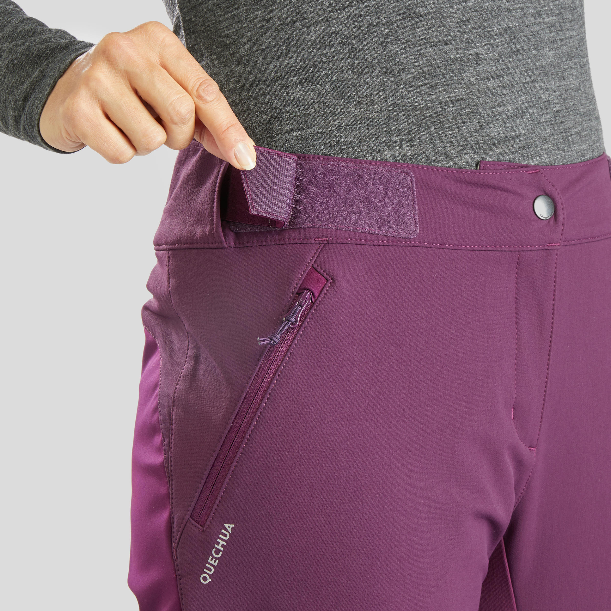 Women’s warm hiking trousers SH520 X-Warm - purple 6/13