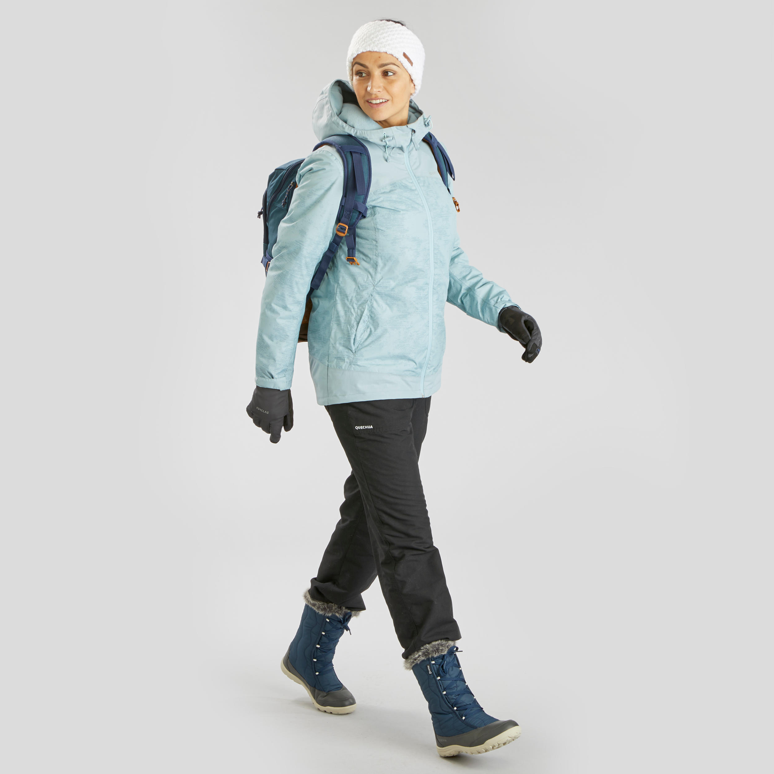 Bottes de randonnée d'hiver femmes – SH 500 X-Warm bleu - QUECHUA