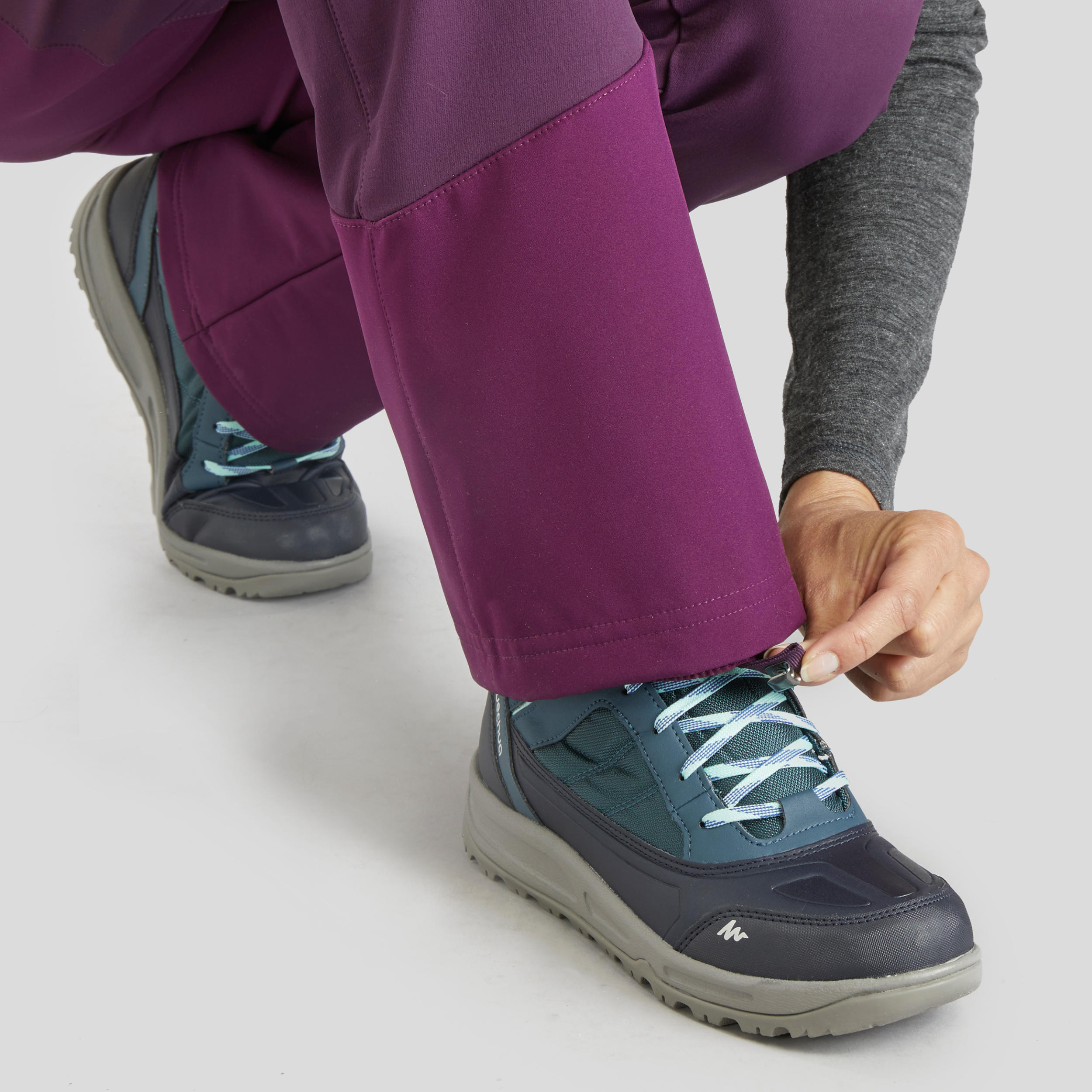 Women’s warm hiking trousers SH520 X-Warm - purple 9/13