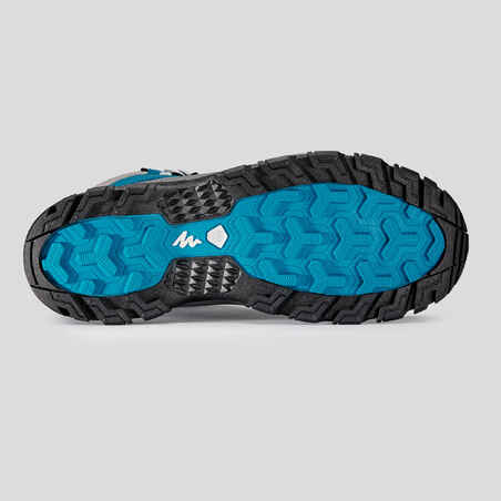 Winterschuhe Herren halbhoch warm wasserdicht Winterwandern - SH500 Mountain blau
