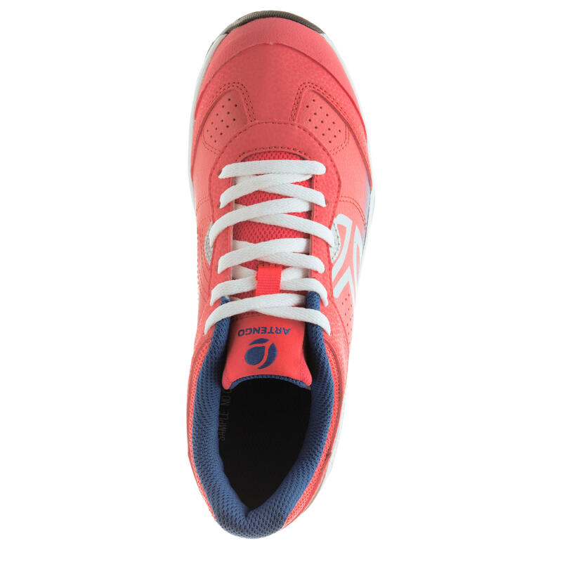 ZAPATILLAS DE TENIS PARA NIÑOS TS760 ROSA AZUL CORDONES 