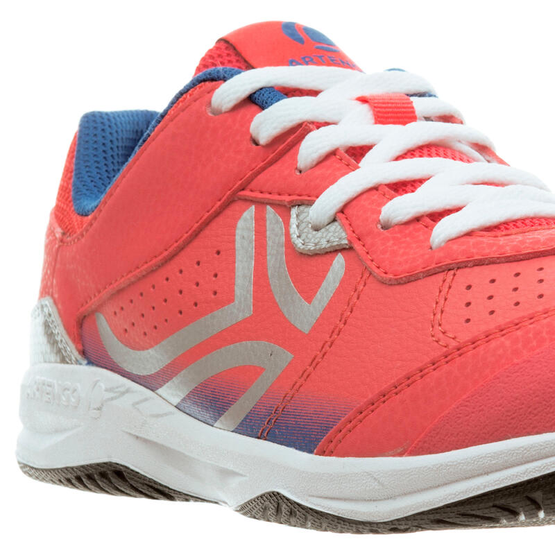 ZAPATILLAS DE TENIS PARA NIÑOS TS760 ROSA AZUL CORDONES 