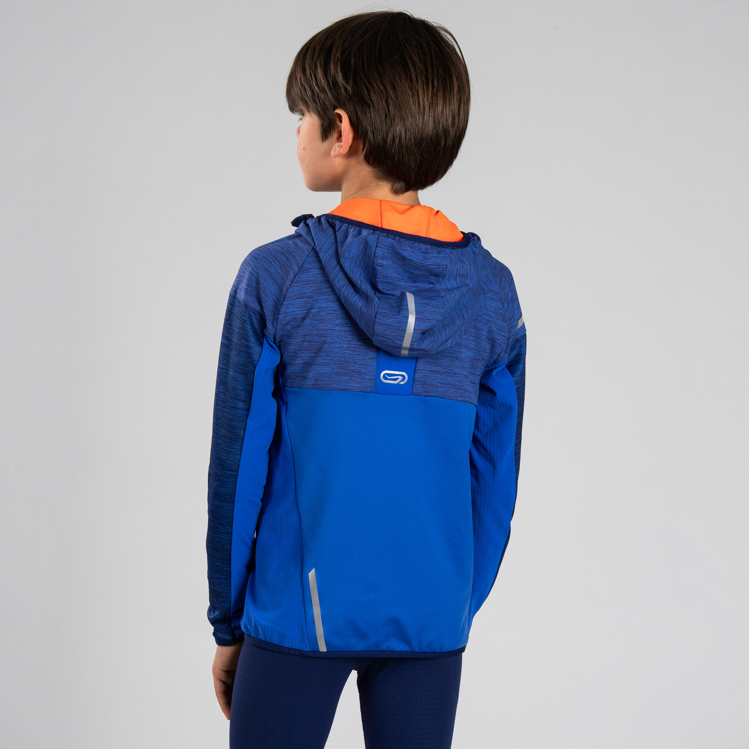 Second Life - Kids' Athletics Warm Long-Sleeved Jersey Kiprun - Blue Red - EXCELLENT 3/9