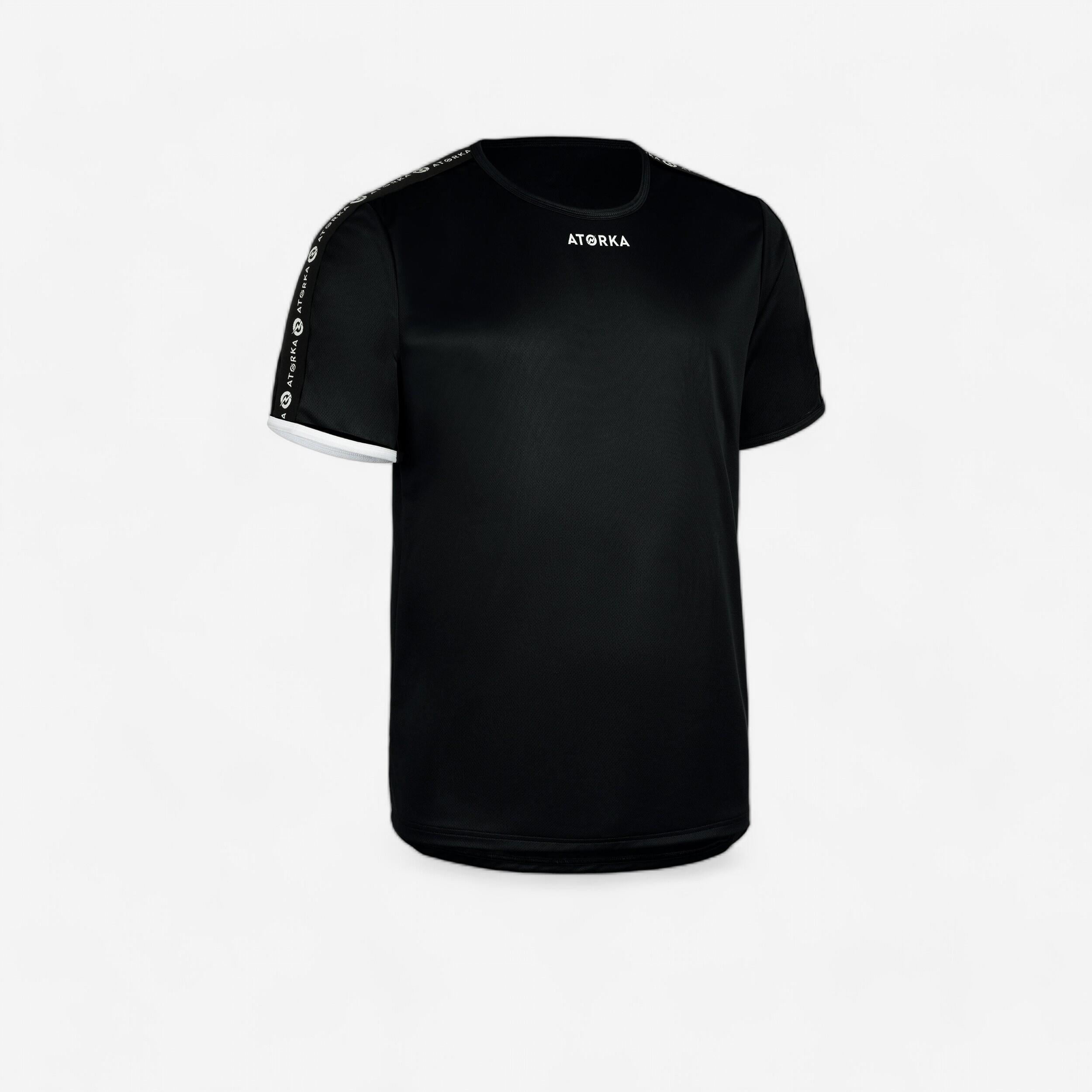 ATORKA H100C Short-Sleeved Handball Top - Black