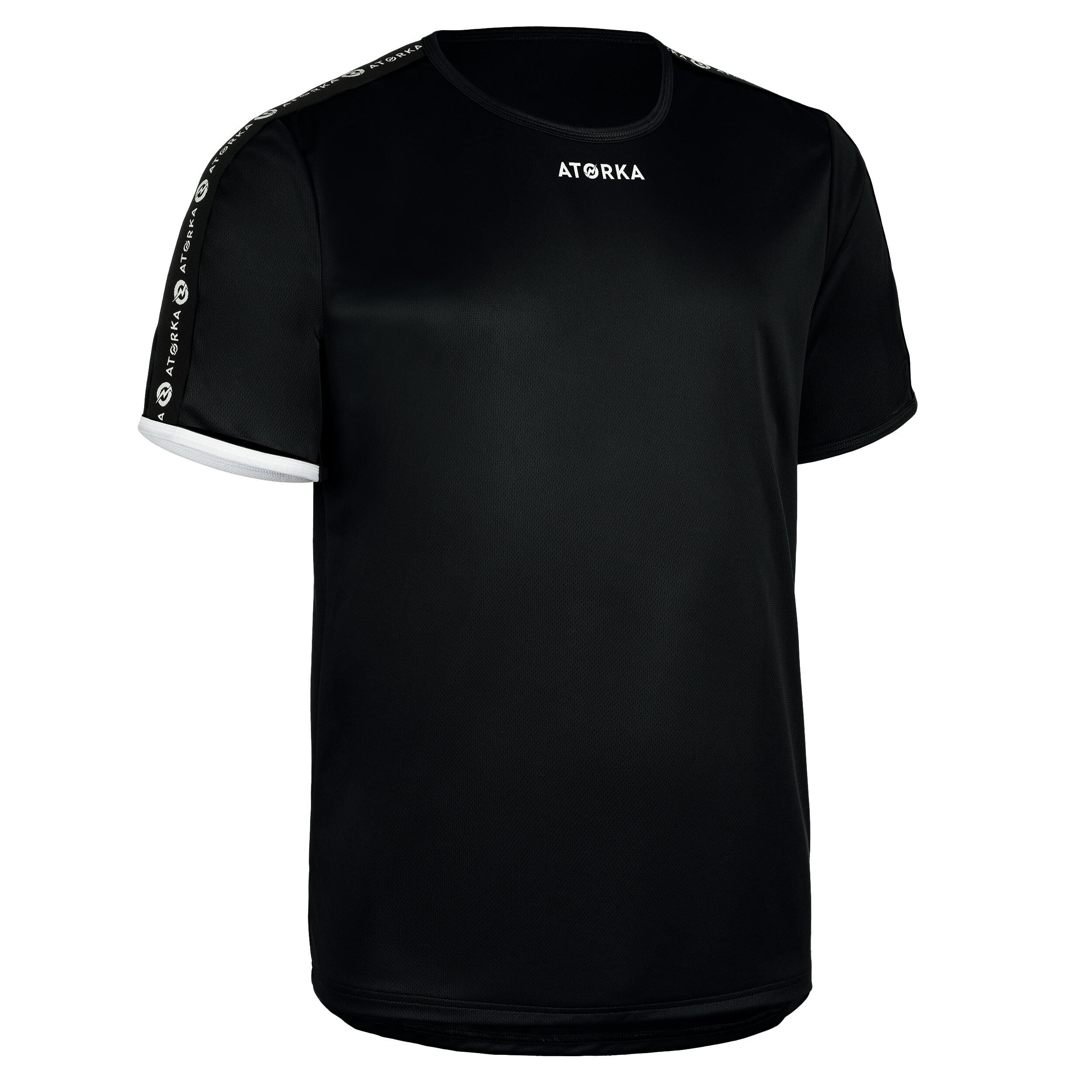 ATORKA H100C Short-Sleeved Handball Top - Black