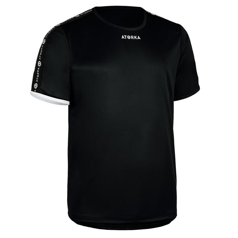 Kinder Handball Trikot H100 kurzarm schwarz