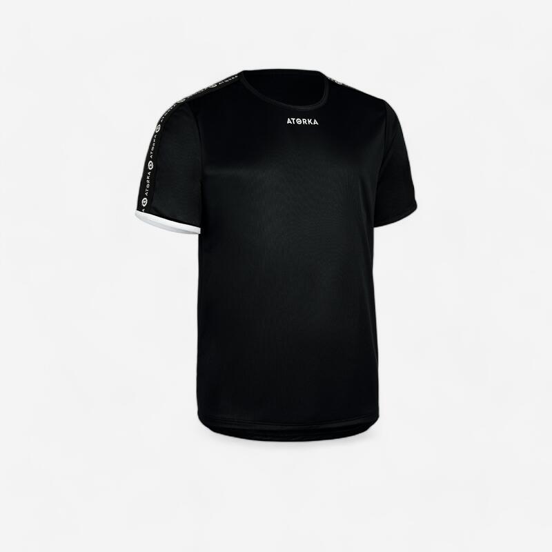 Tricou Handbal H100 Negru Copii