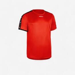 Maillot manches courtes de handball homme H100C rouge