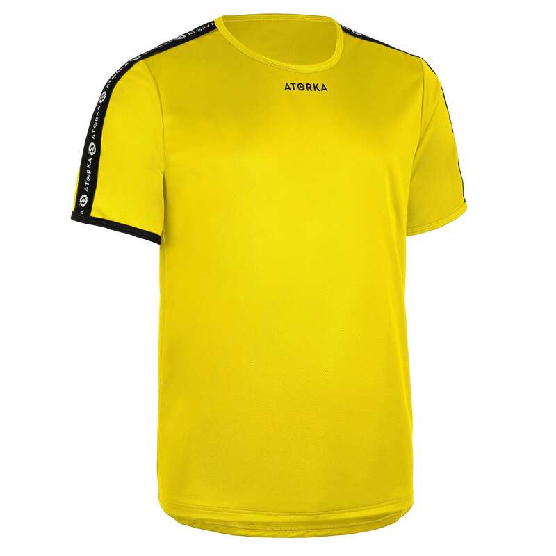 APPAREL SHOES MEN HANDBALL Andebol - Camisola H100C Homem Amarelo ATORKA - Equipamento de Andebol