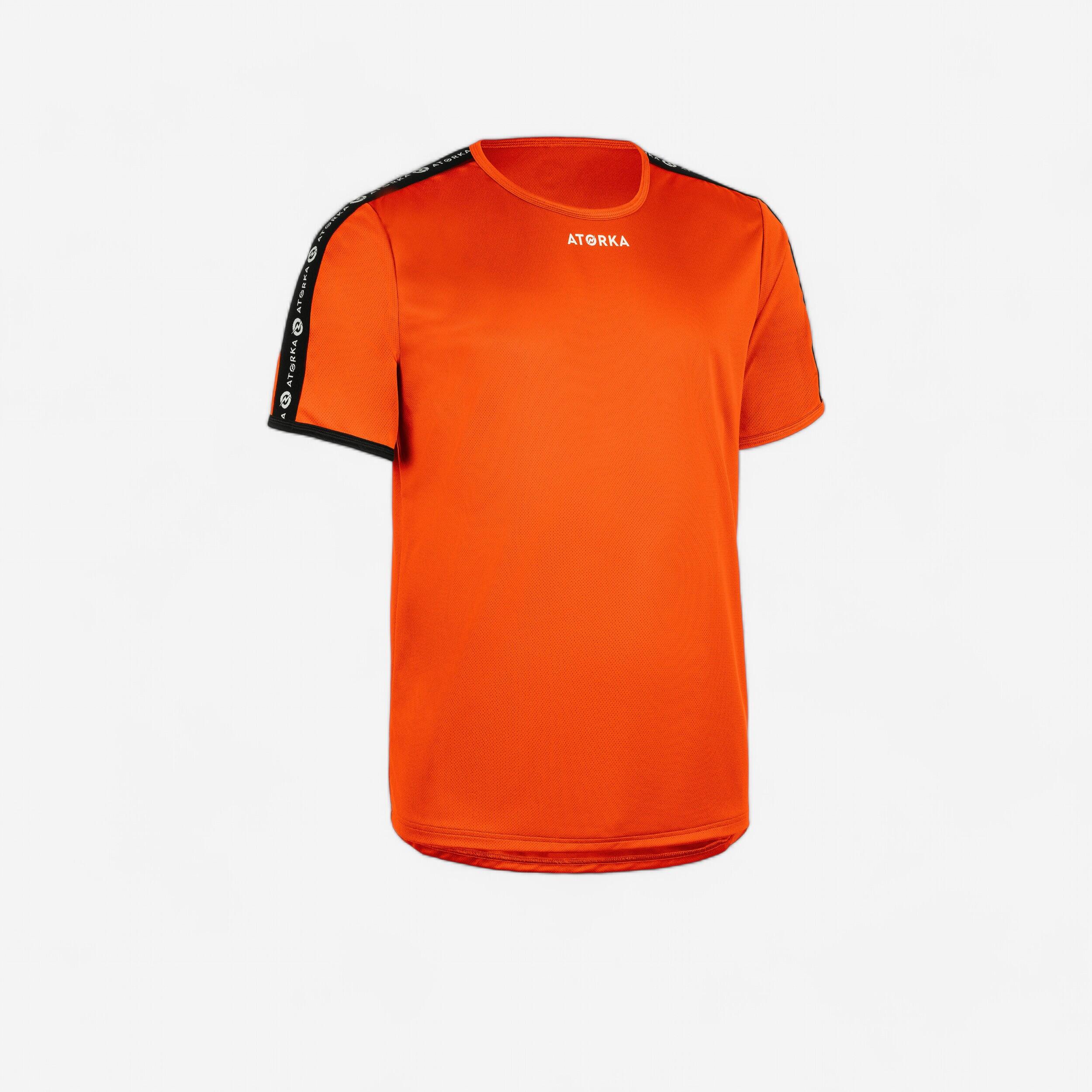 Maglia da pallamano a maniche corte da uomo H100C arancione