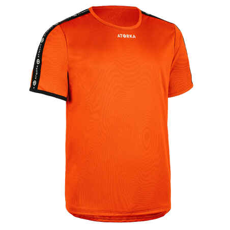 Oranžna majica s kratkimi rokavi H100C
