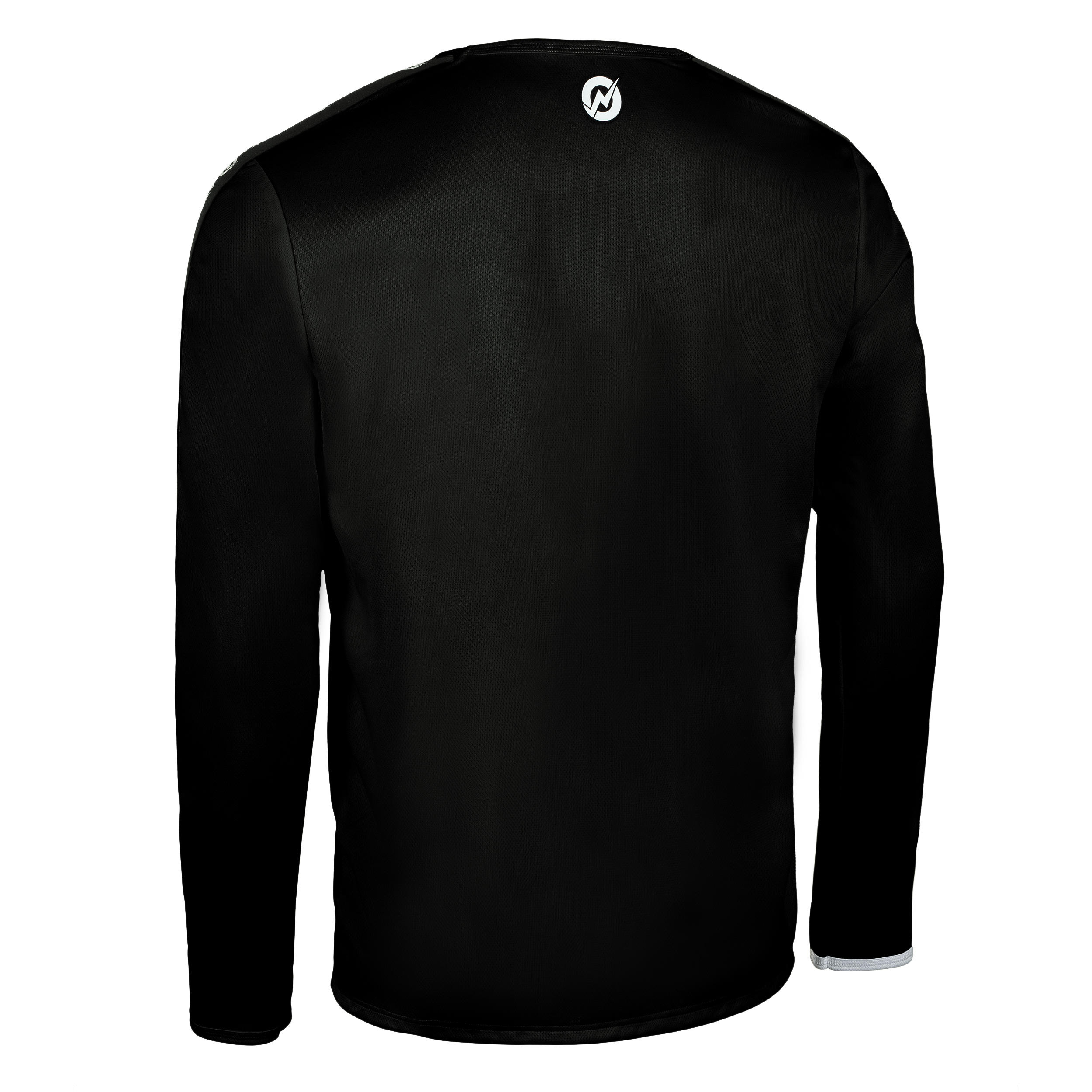 H100C Long-Sleeved Handball Top - Black 2/2