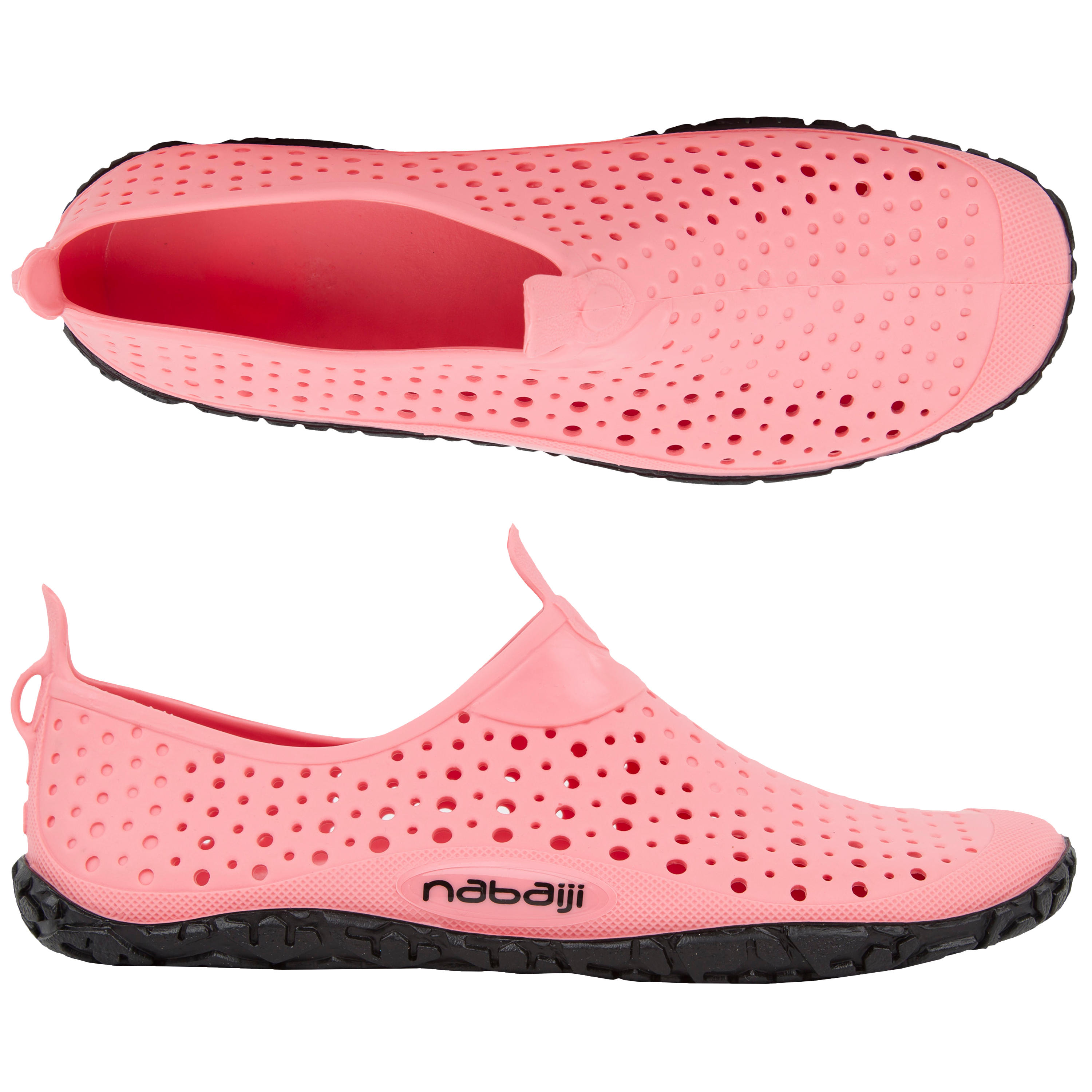 Chaussures Aquatiques Aquabike Aquagym Aquadots rose Decathlon