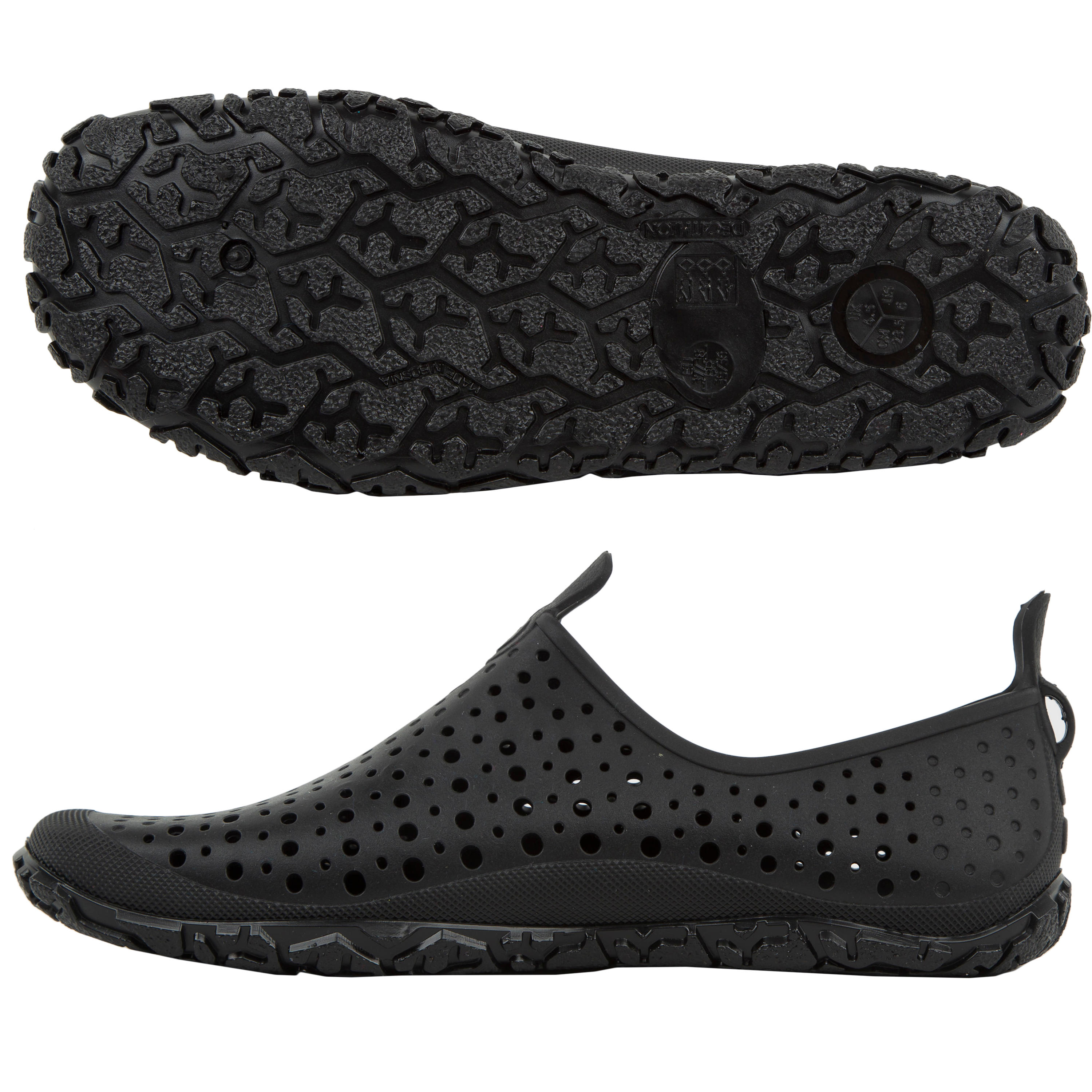 Unisex Aquagym and Aquafitness Shoes Aquadots Grip & Water-Resistant Black