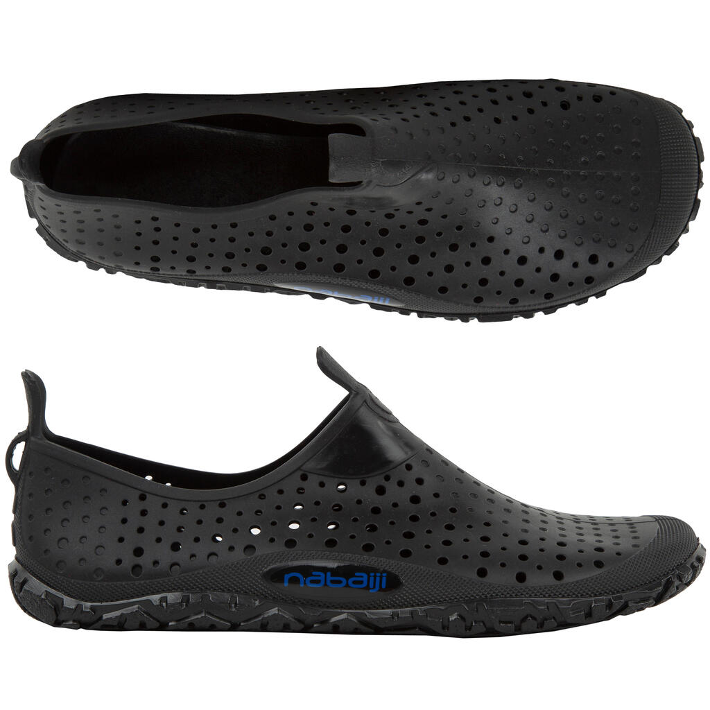 Zapatos acuáticos para piscina y aquagym Nabaiji Aquadots negro