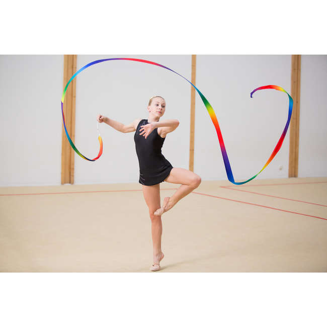 ЛЕНТА ЗА ХУДОЖЕСТВЕНА ГИМНАСТИКА 6 М, МНОГОЦВЕТНА DOMYOS - Decathlon