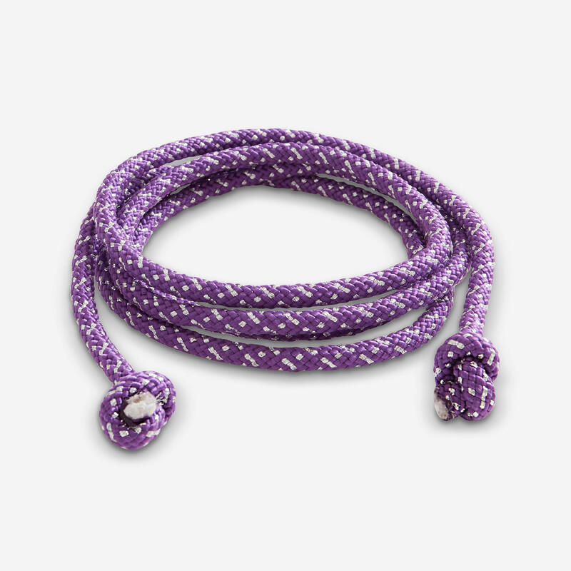 Corde de Gymnastique Rythmique (GR) de 3 mètres Violet pailleté