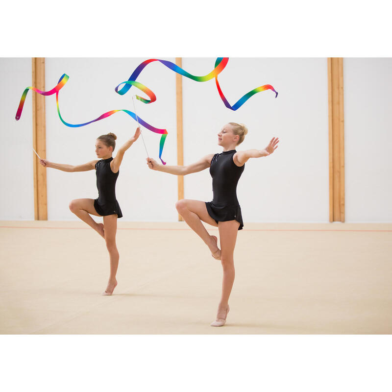 Gonnellino ginnastica ritmica nero con strass