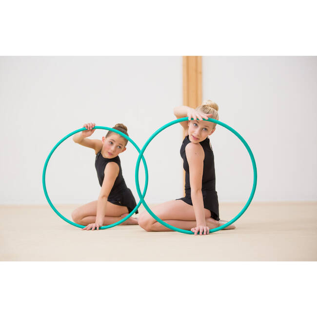 Rhythmic Gymnastics 65 cm Hoop - Emerald - Decathlon