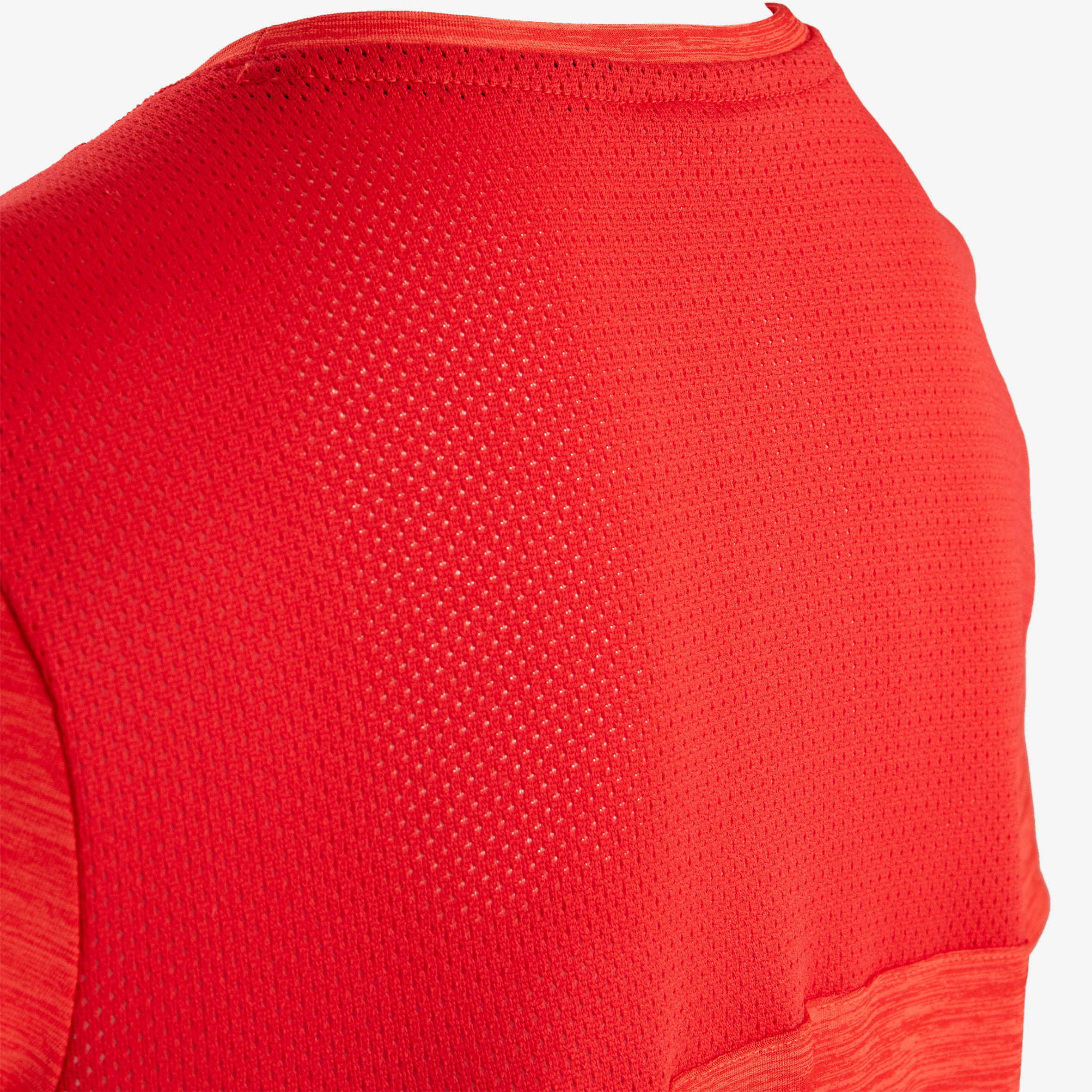 S500 Boys' Breathable Synthetic Short-Sleeved Gym T-Shirt - Red 5/5