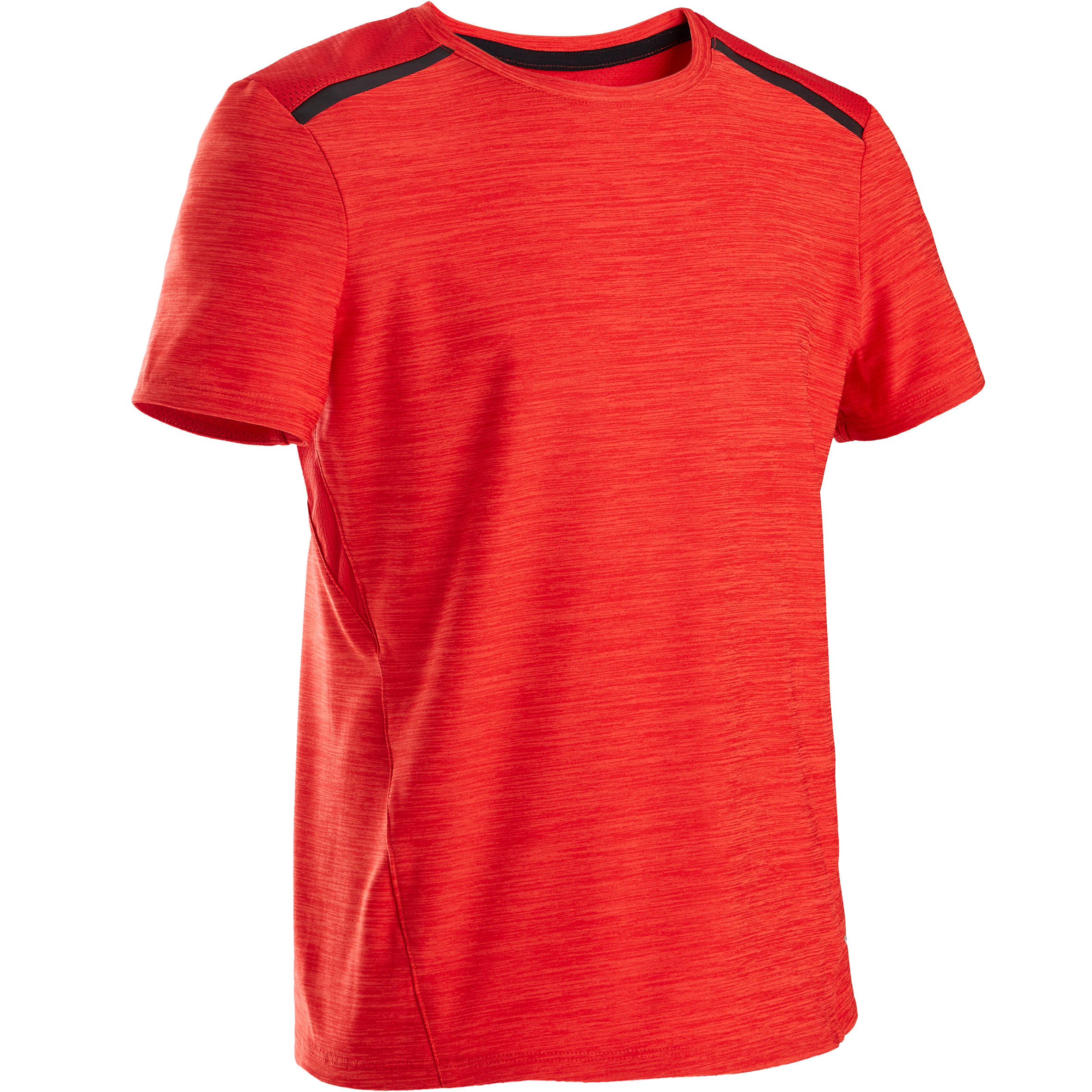 Domyos Gymshirt Met Korte Mouwen Voor Jongens S500 Kunststof Rood domyos kopen in de aanbieding