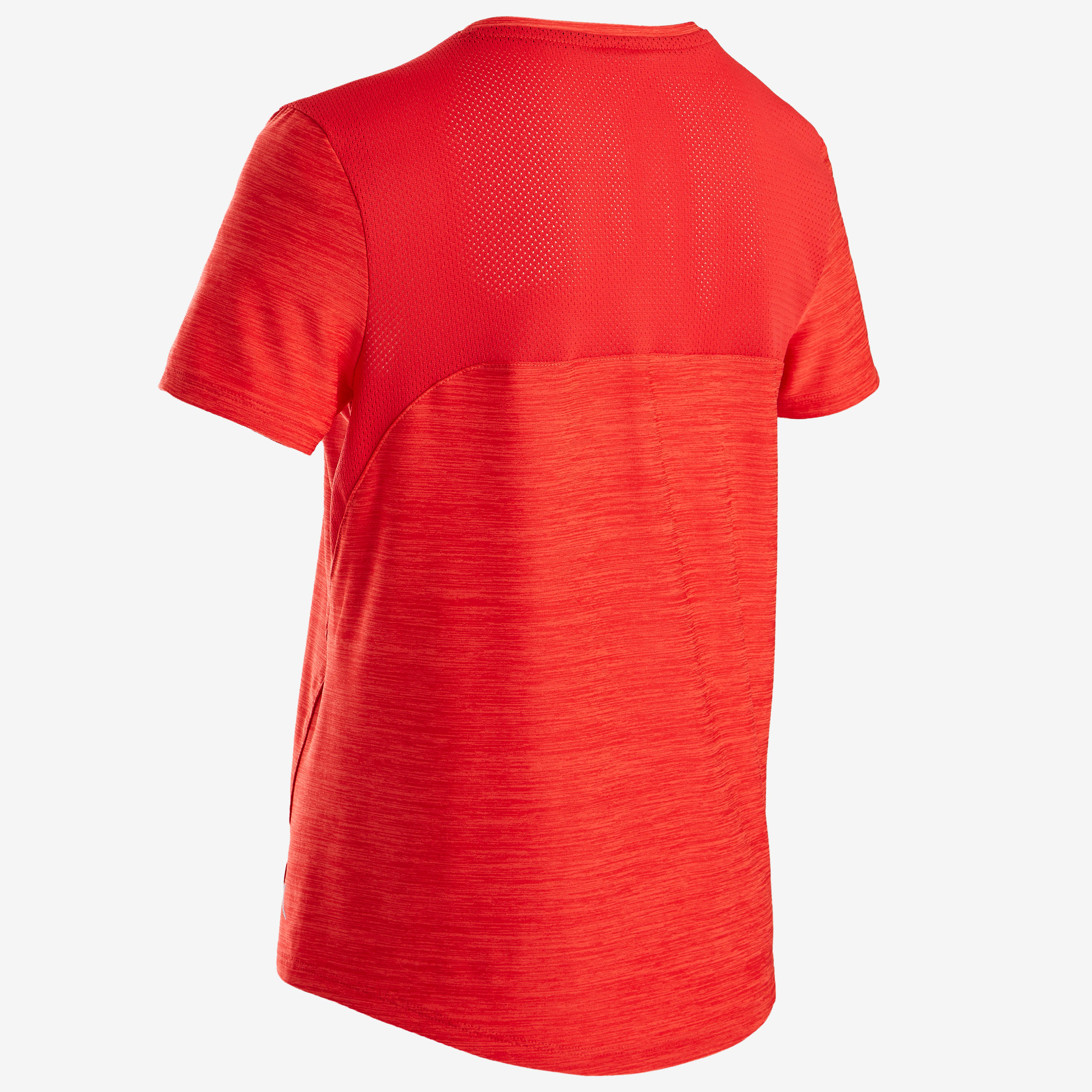 S500 Boys' Breathable Synthetic Short-Sleeved Gym T-Shirt - Red 3/5
