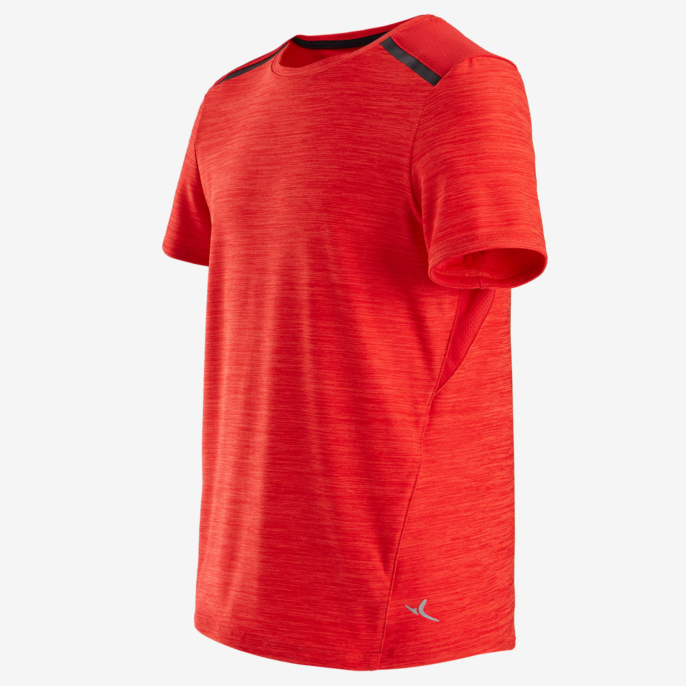 S500 Boys' Breathable Synthetic Short-Sleeved Gym T-Shirt - Red 2/5