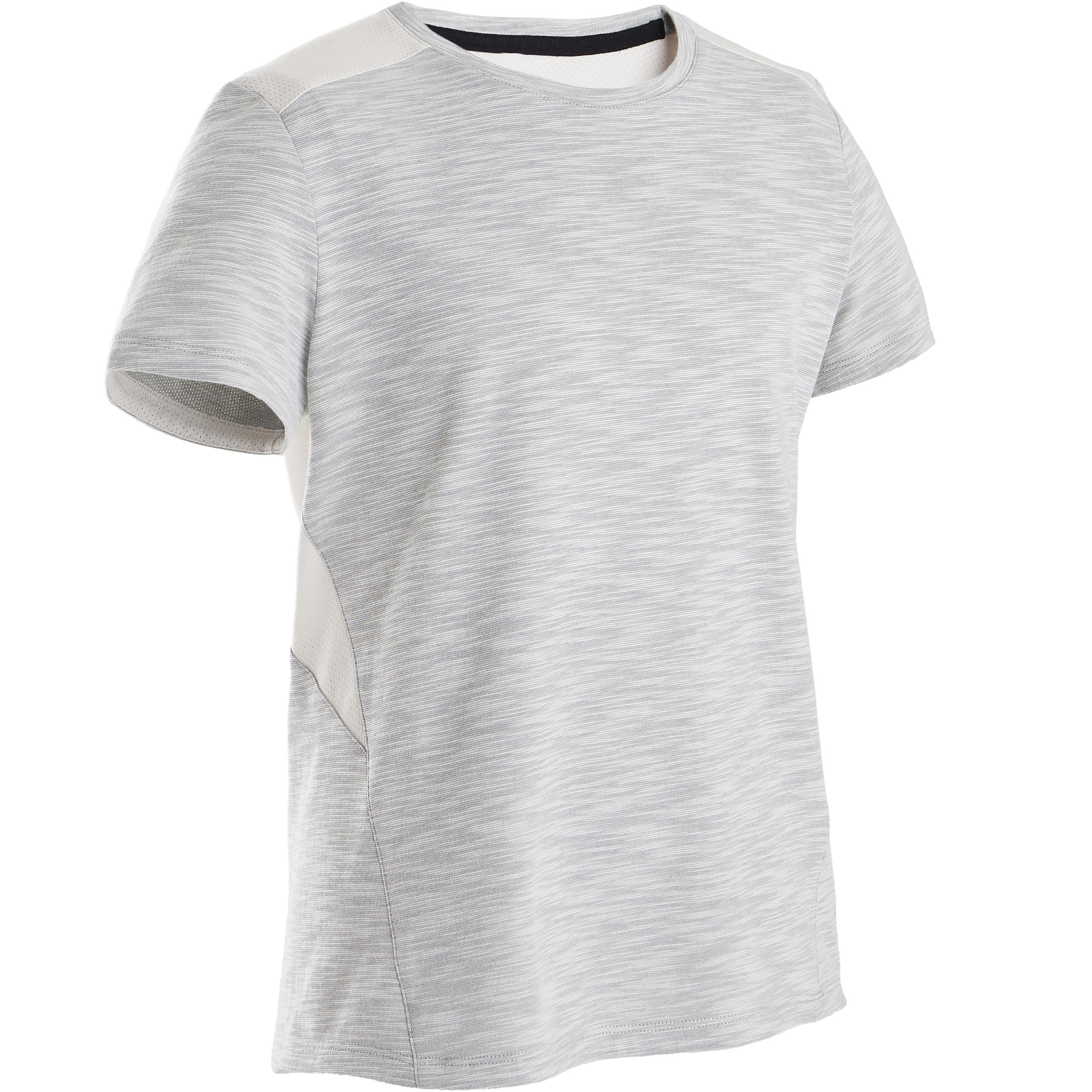 

500 Boys' Breathable Cotton Half-Sleeved Gym T-Shirt - Beige -  By DOMYOS | Decathlon