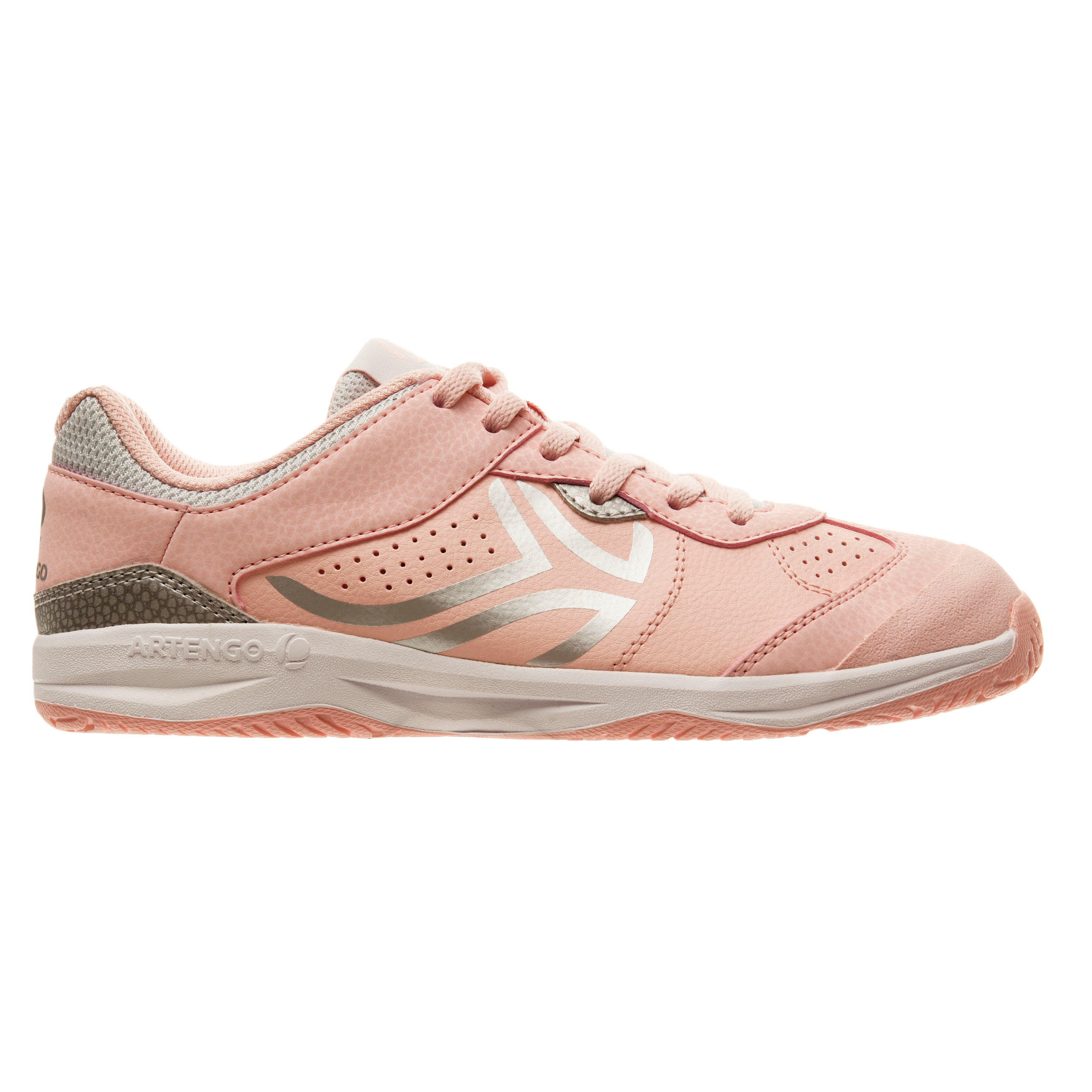ARTENGO TS760 Kids' Lace-Up Tennis Shoes - Pink