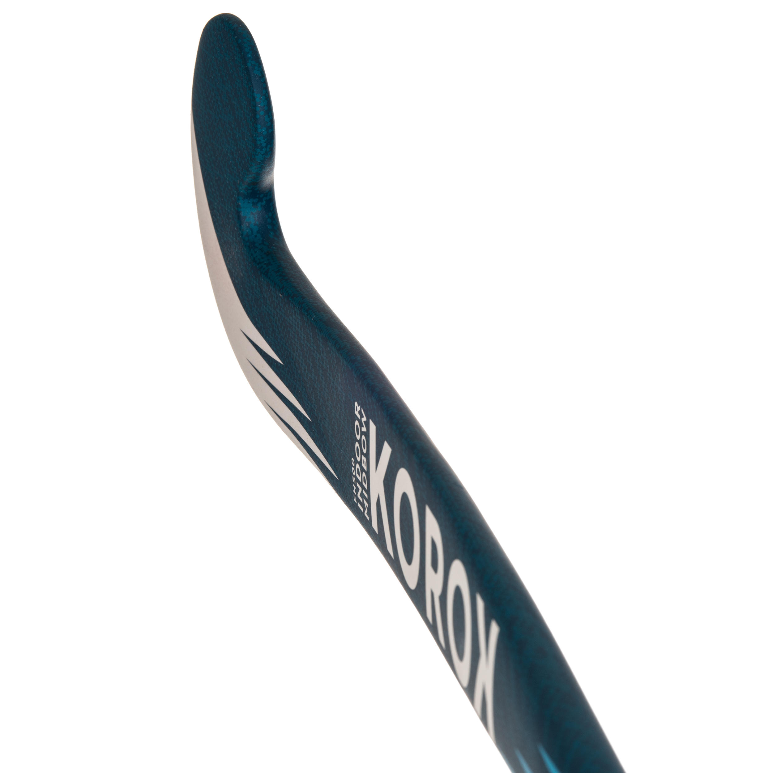 Kids'/Teens' 100% Fibreglass Mid-Bow Indoor Hockey Stick FH500 - Blue 3/7