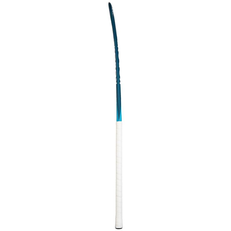 Stick de hockey indoor enfant/adolescent 100% fibre de verre mid bow FH500 bleu