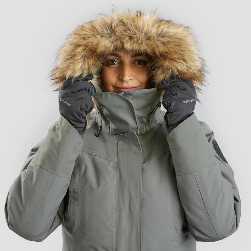 Winterjacke Parka Winterwandern SH500 U-Warm -20 °C wasserdicht Damen 