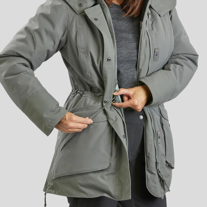 Winterjacke Parka Winterwandern SH500 U-Warm -20 °C wasserdicht Damen 