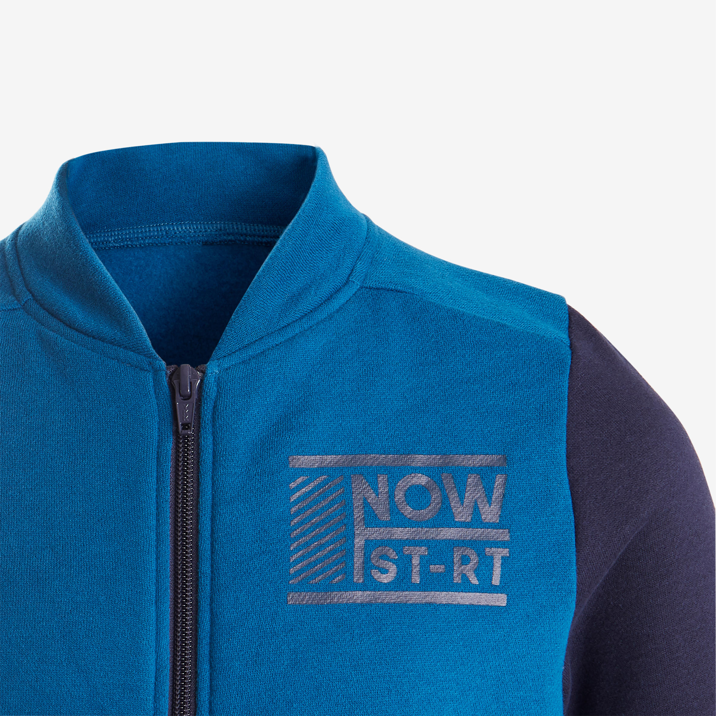 Survêtement chaud 100 garçon GYM ENFANT bleu/marine Warmy Zip 5/8