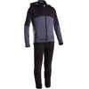 Kids' Synthetic Breathable Tracksuit S500 - Black/Grey