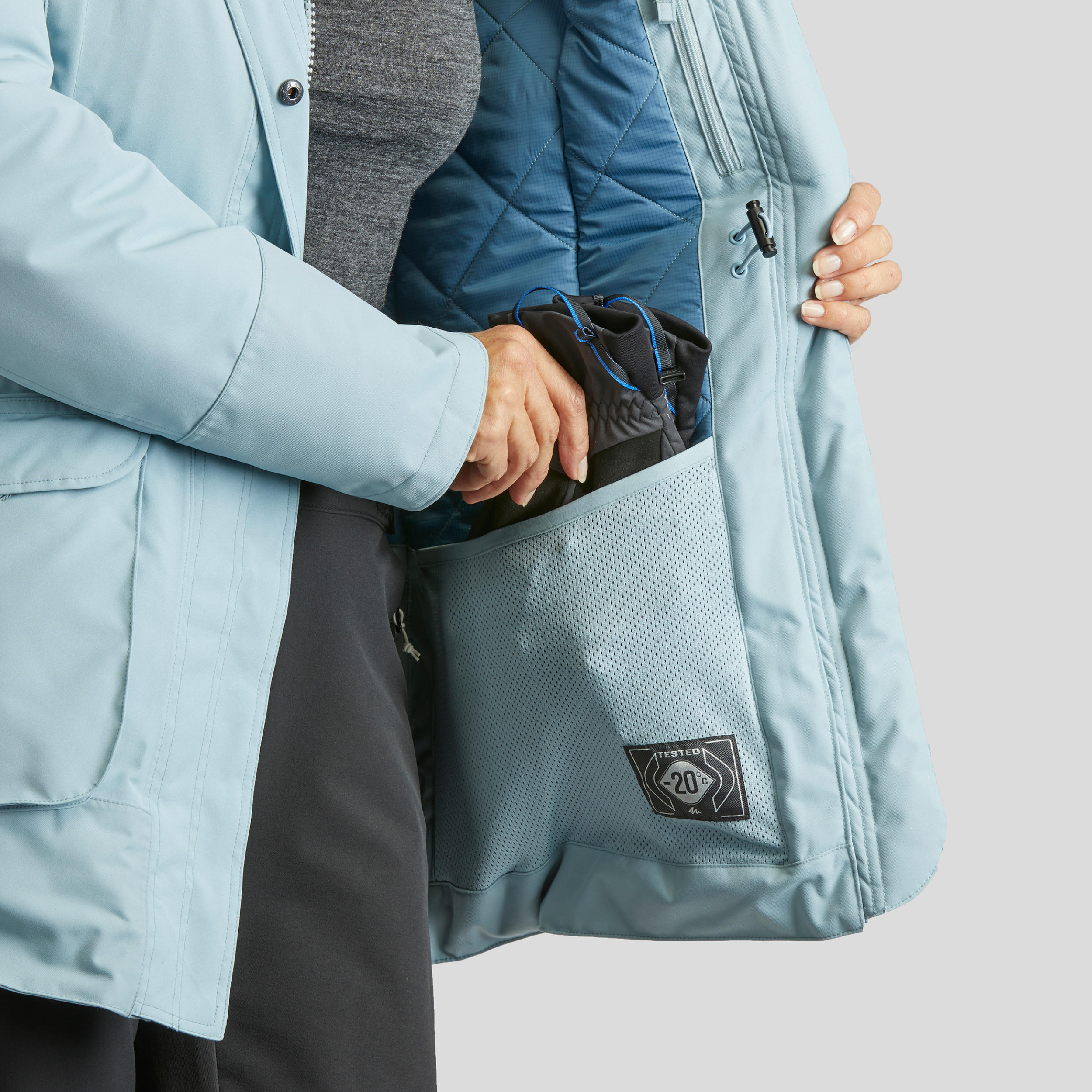 Second Life - Women's winter waterproof hiking parka - SH500 ULTRA-WARM - FAIR 12/15