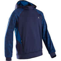 S500 Boys' Warm Breathable Synthetic Hoodie - Blue