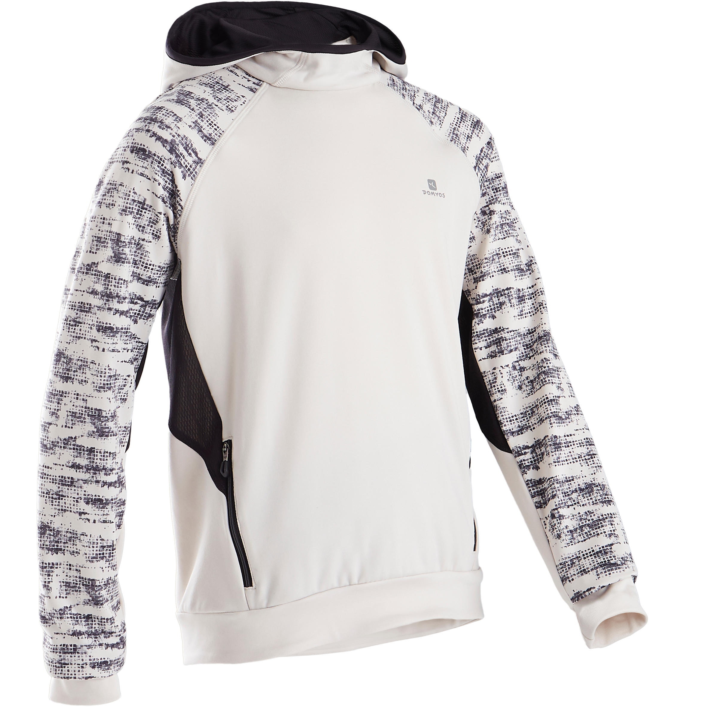 

S500 Boys' Warm Breathable Synthetic Hoodie - Beige -  By DOMYOS | Decathlon