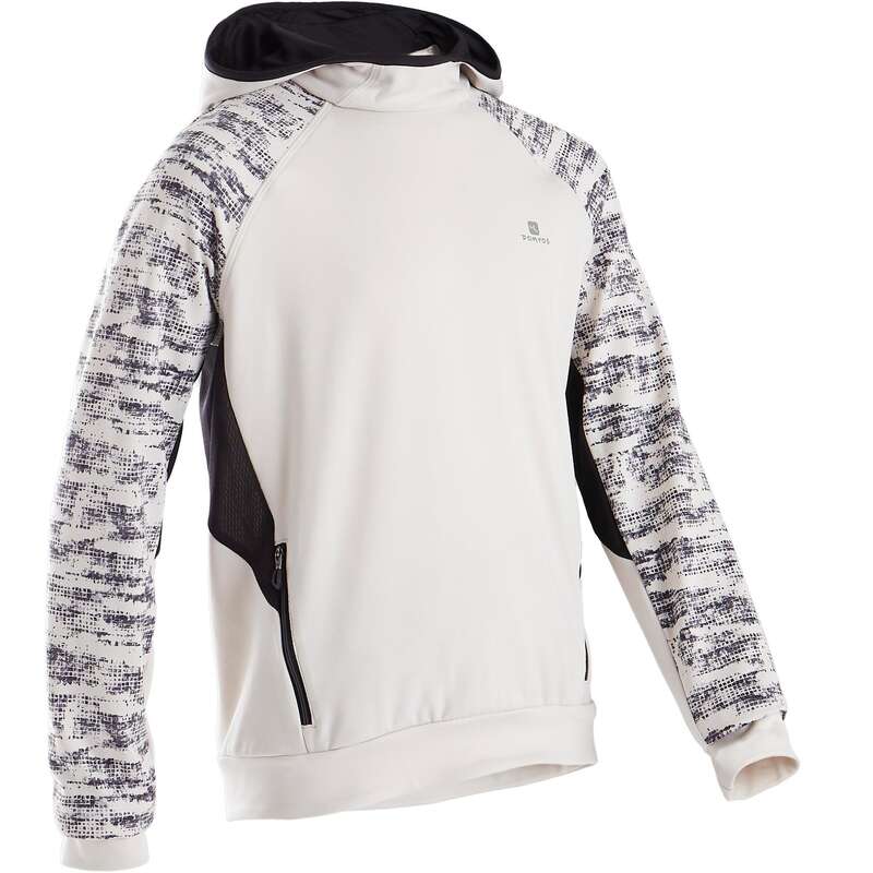 BOY EDUCATIONAL GYM COLD WEATHER APP Fitness and Gym - S500 Boys' Gym Sweatshirt DOMYOS - Gym Activewear