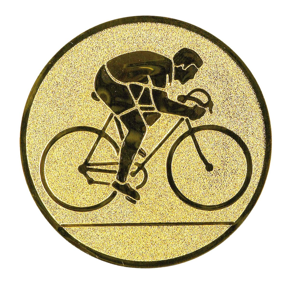 Pastille adhésive personnalisation coupes et médailles cyclisme or
