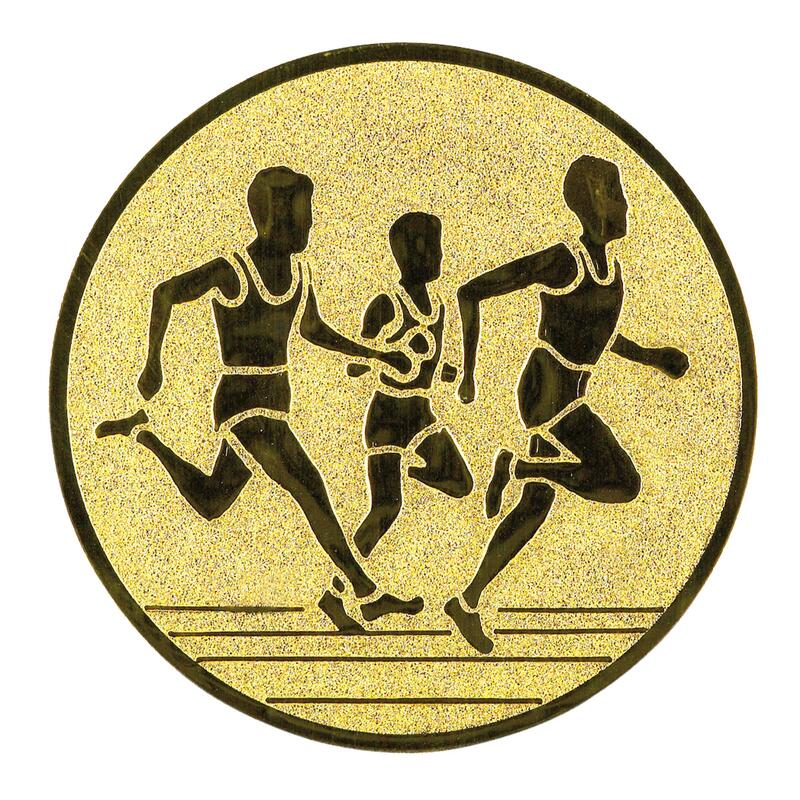 Stikers adesivo "Running" per riconoscimenti sportivi 25mm