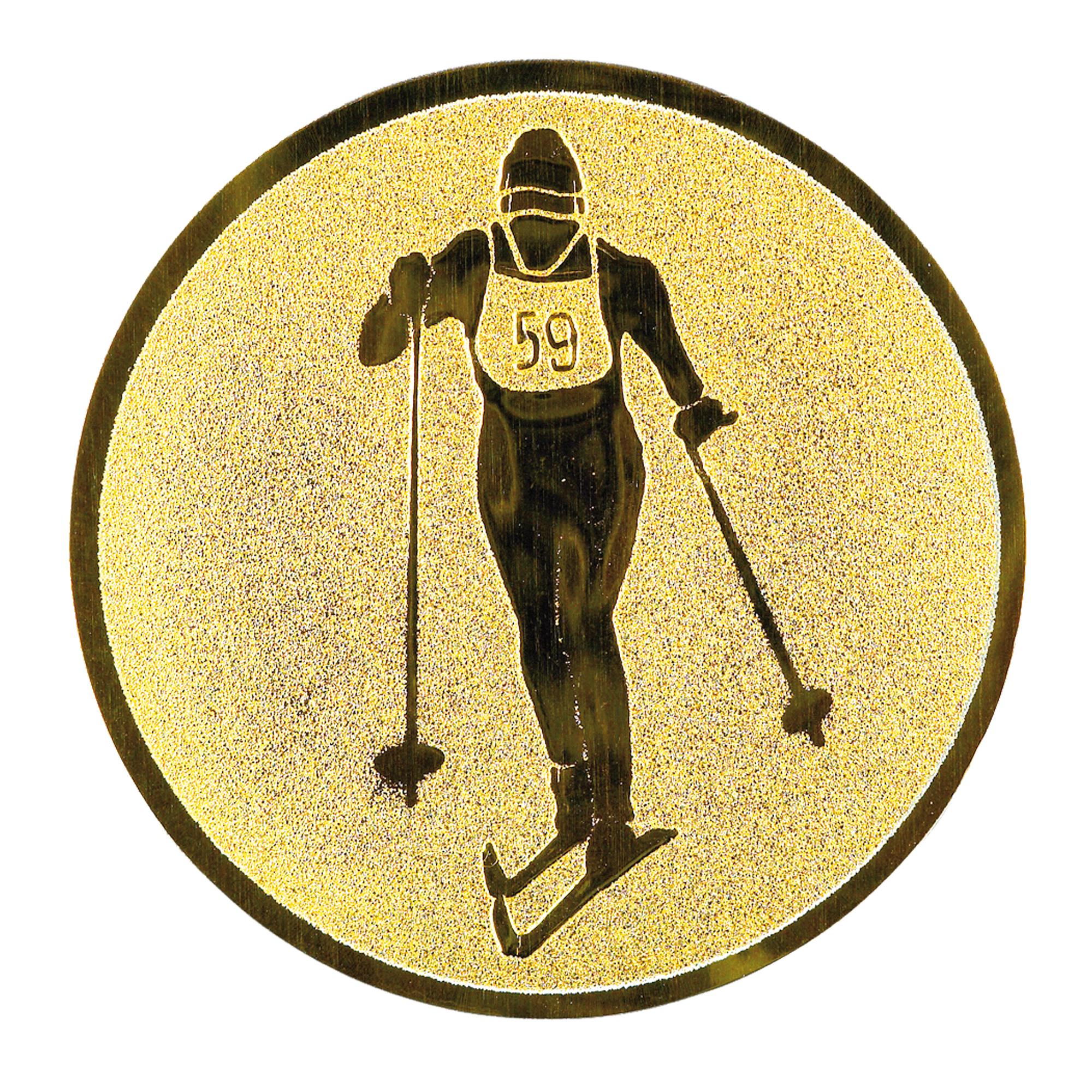 Pastille adhésive "Ski de fond" pour récompenses sportives 2/3