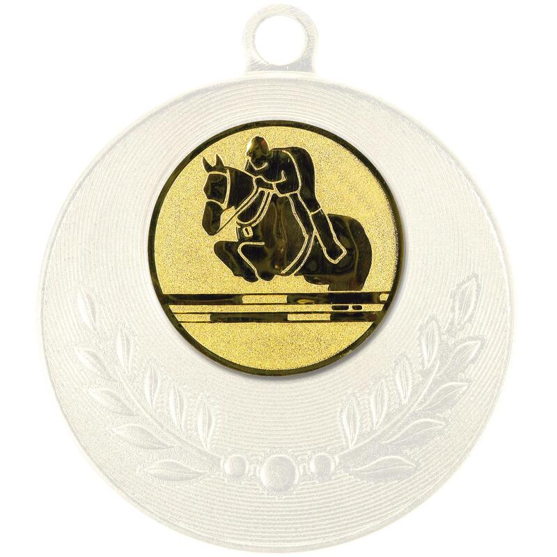 Pastille adhésive personnalisation coupes et médailles équitation or