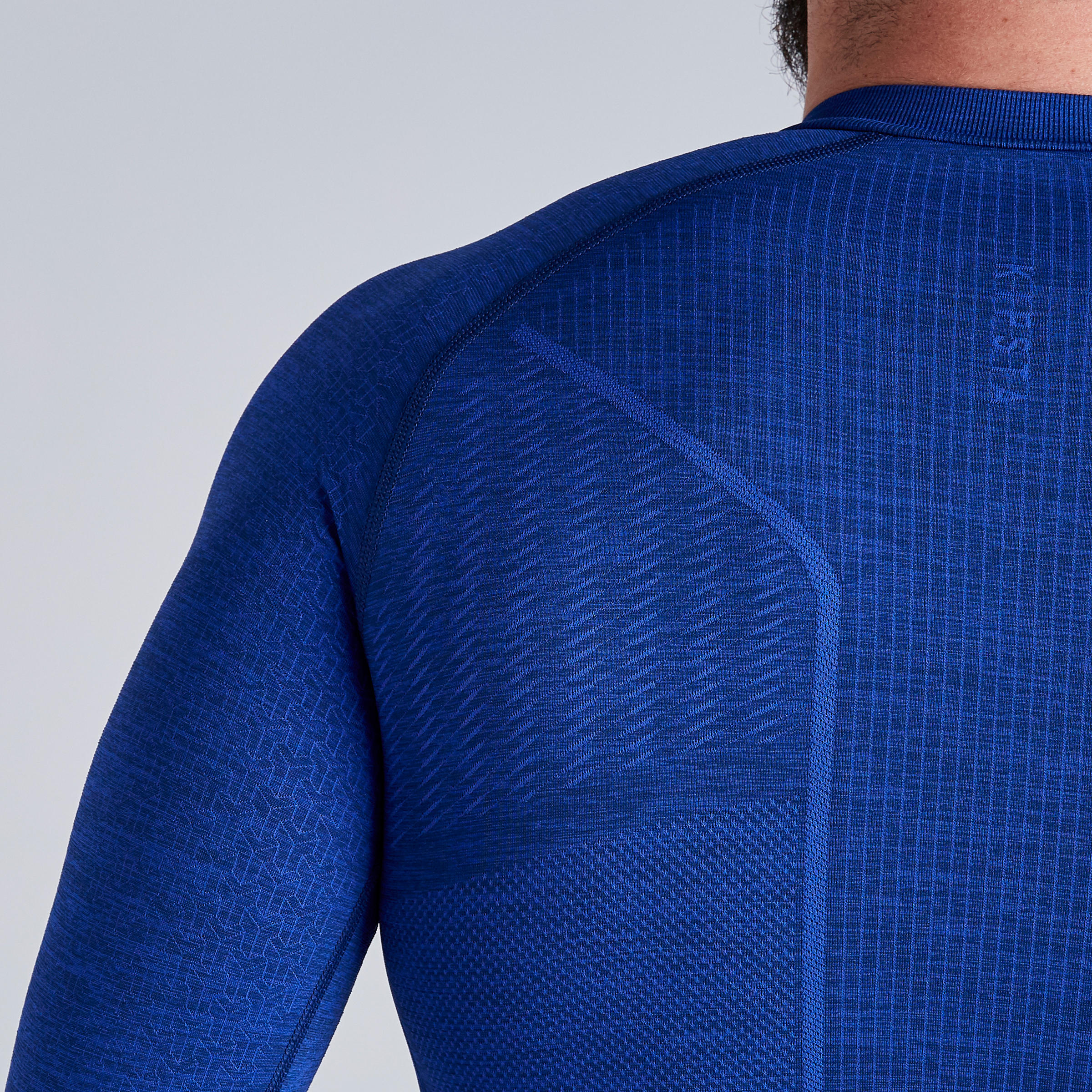 Adult Thermal Base Layer Top Keepdry 500 - Mottled Blue 7/10